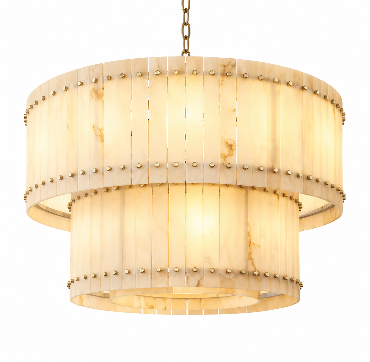 San Marco Alabaster Tiered Chandelier
