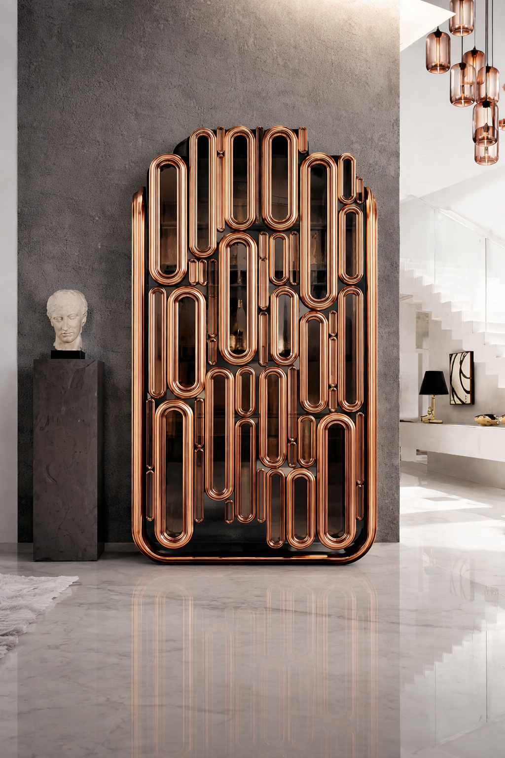 Casa Milano — Rochetti Sculptural Wine Cabinet