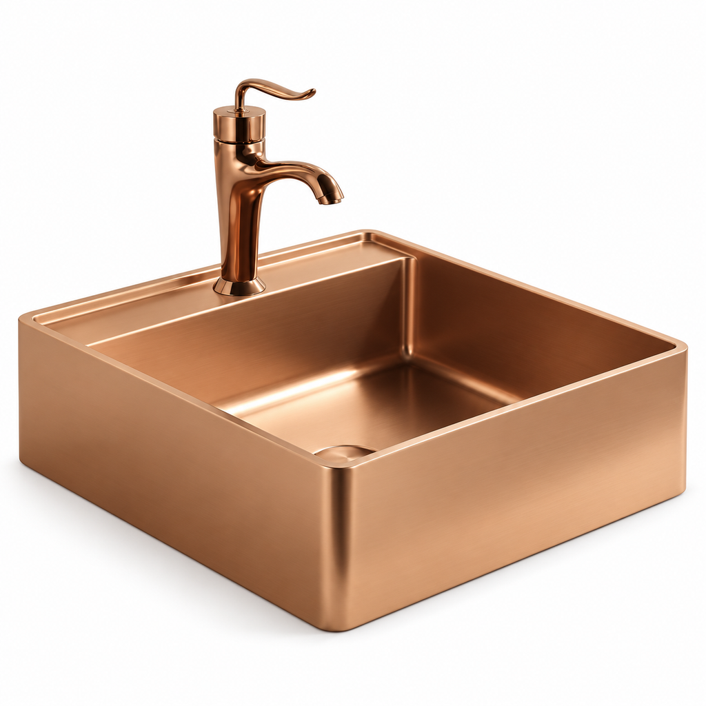 Lucia Brushed 304 Stainless Steel Vessel Sink