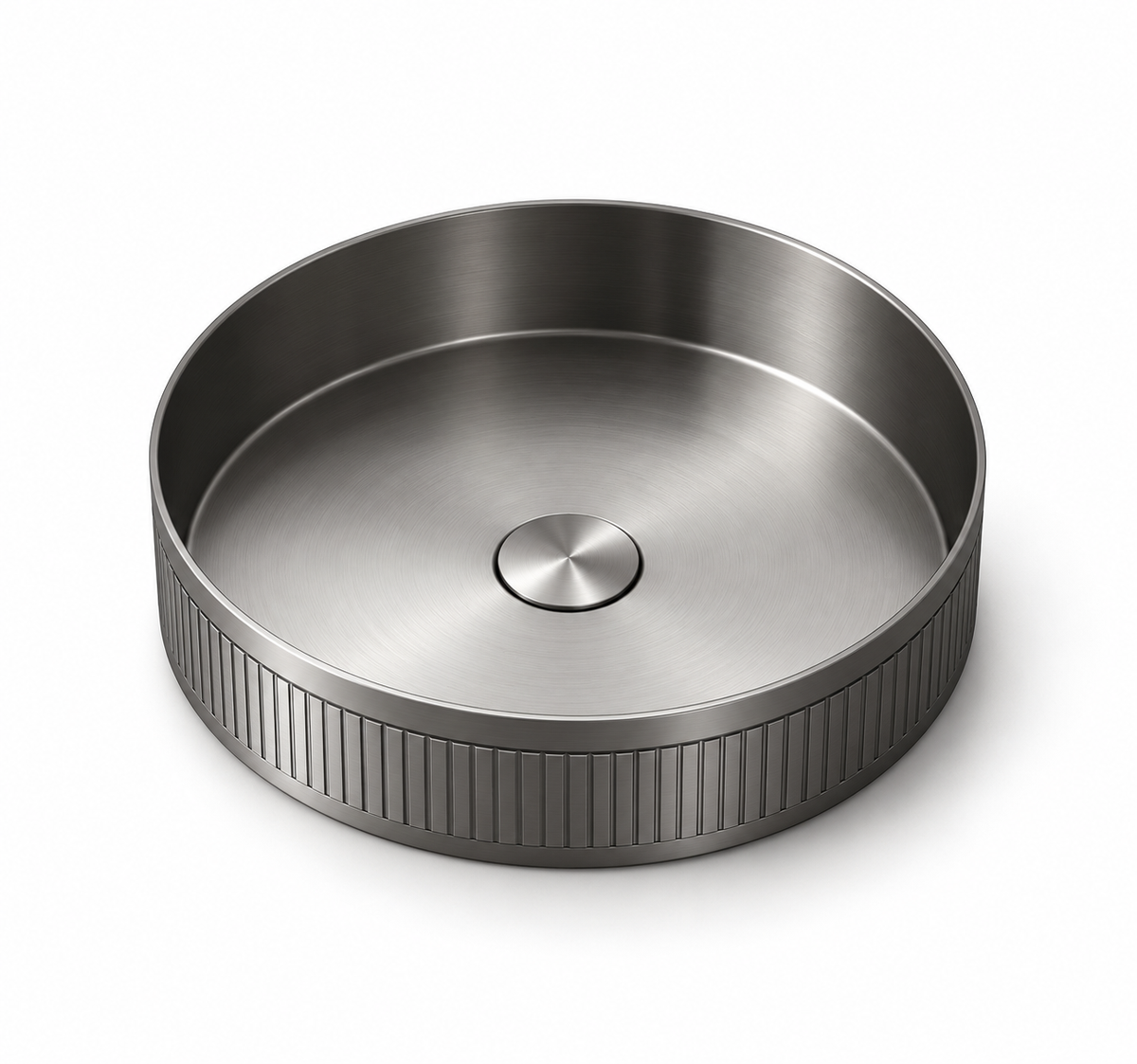 Serafina Embossed Stainless Steel Vessel Sink
