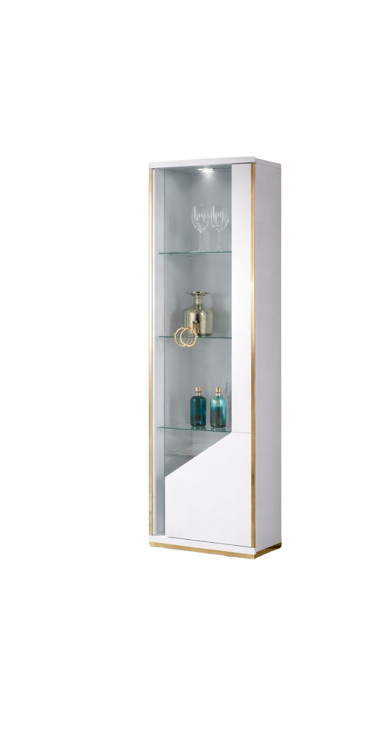 Casa Milano – Vogue Living Collection TV Stand & Cabinets (White & Gold)
