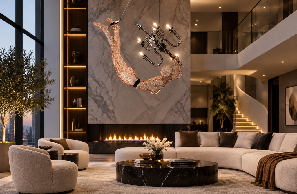 Celestia Floating Muse Sculptural Chandelier