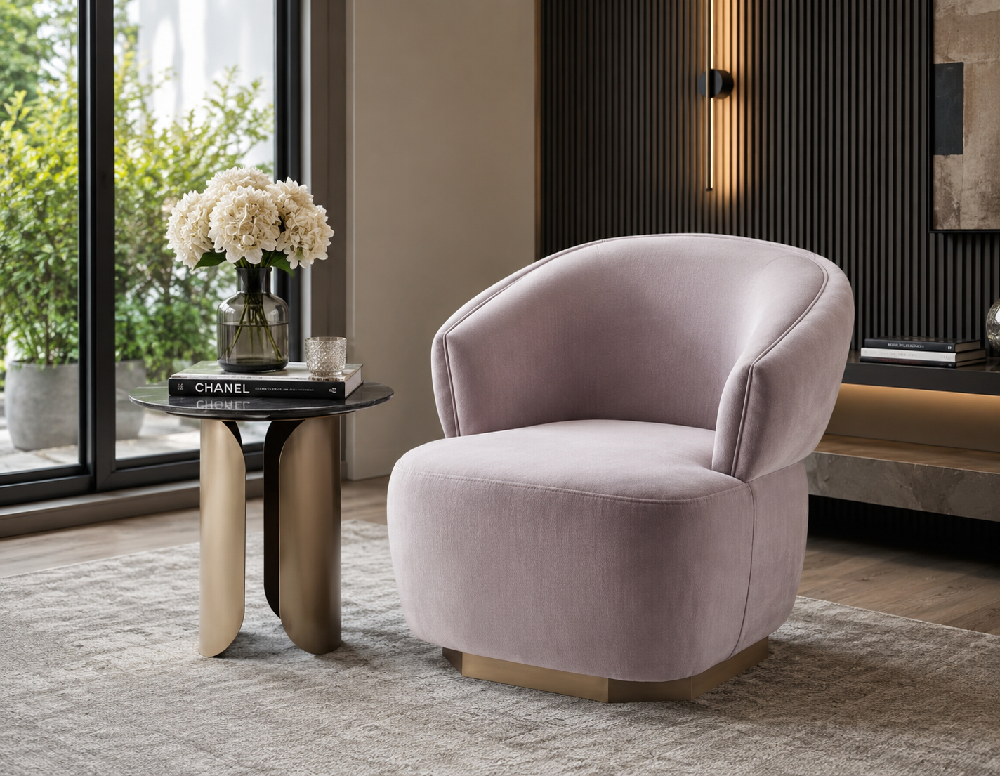 Casa Milano Celeste Luxe Swivel Chair