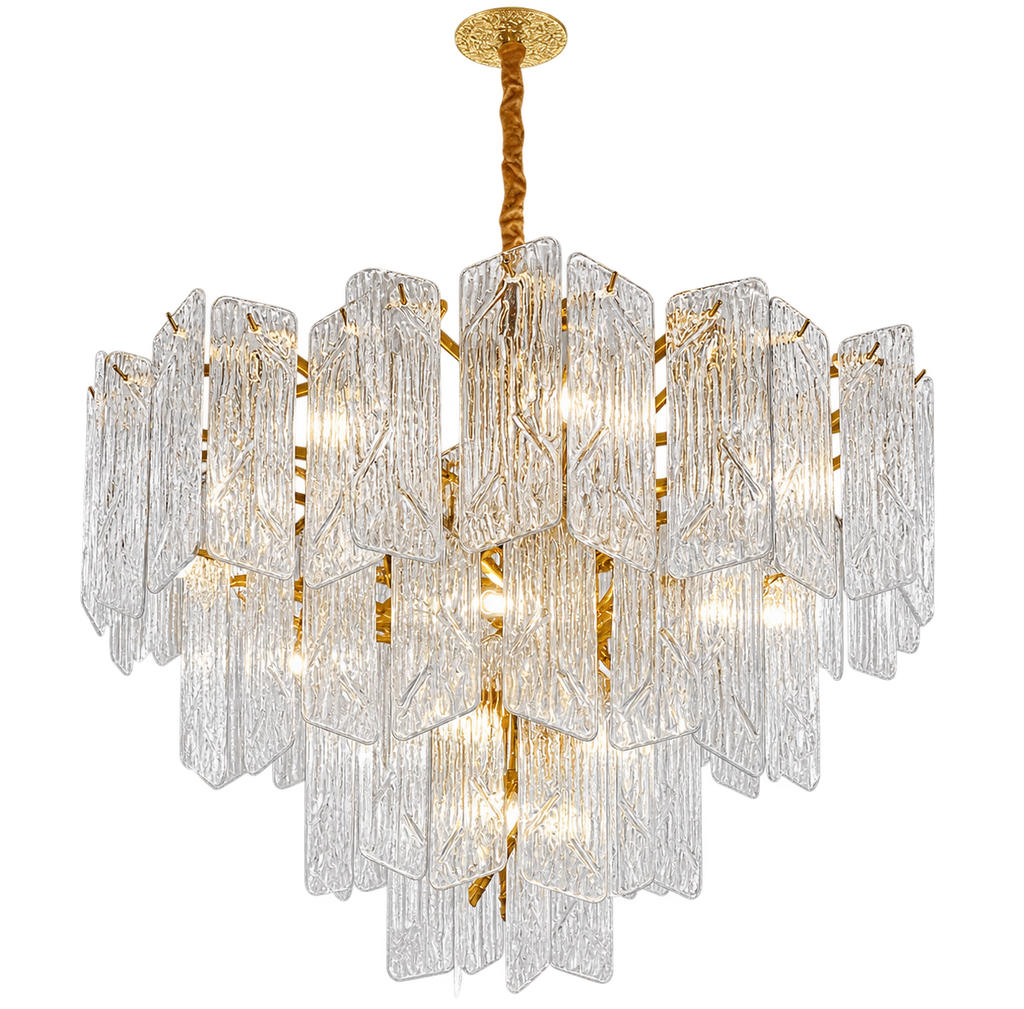 Corrina Sculptural Glass Chandelier