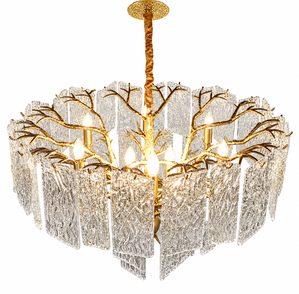 Corrina Sculptural Glass Chandelier