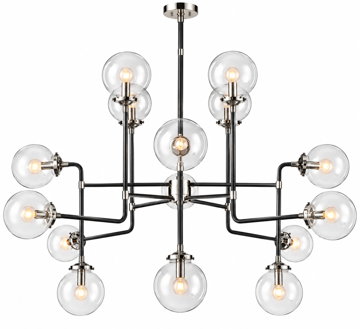 Atmosphere Globe Clear Glass Chandelier