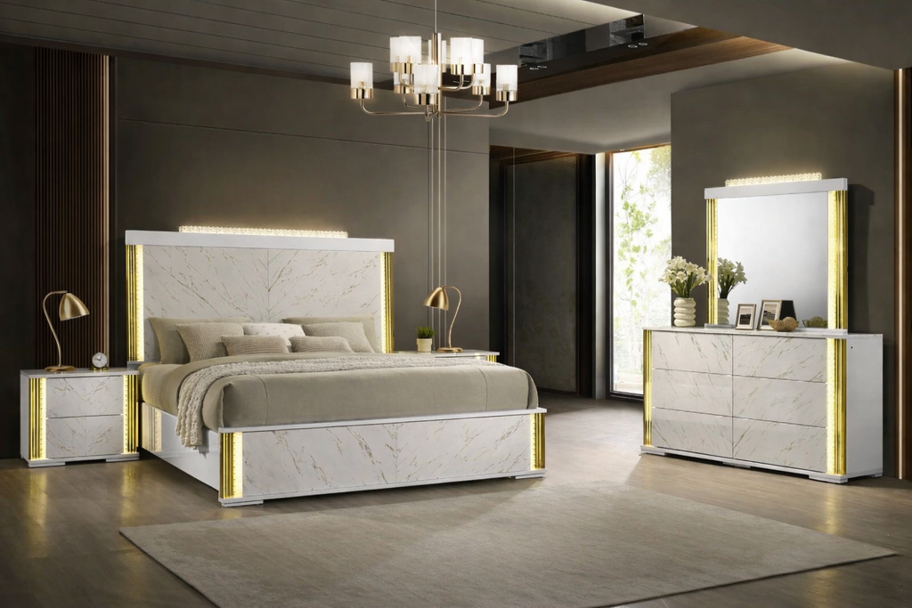 Casa Milano™ Mika Ultra-Modern Luminous Bedroom Set