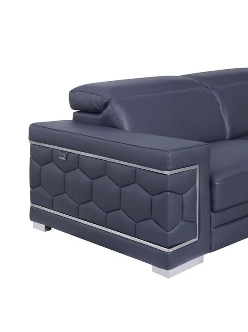 Casa Milano – Favo Italian Leather Set (Dark Navy)