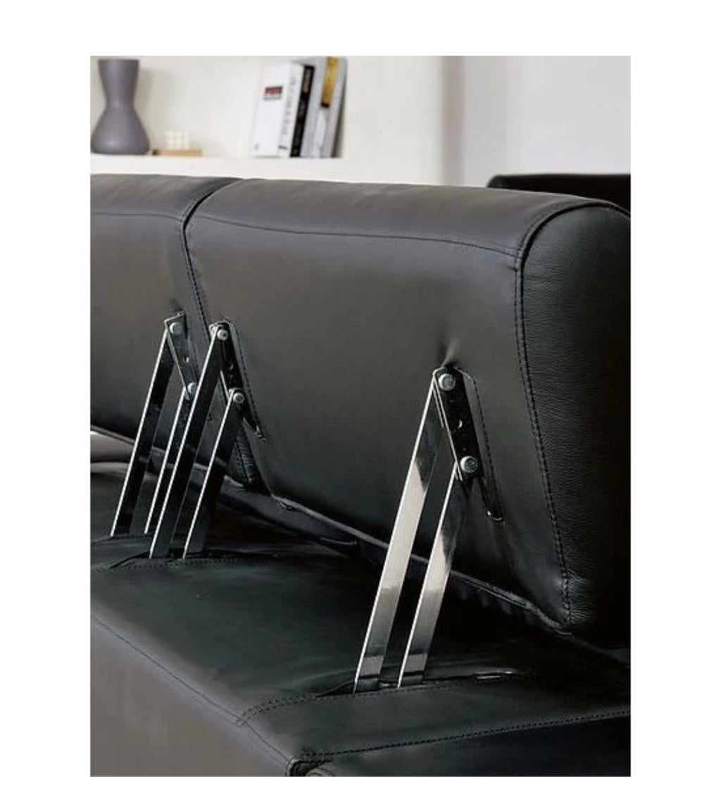 Casa Milano – Domo Italian Leather Sofa Set (Black)