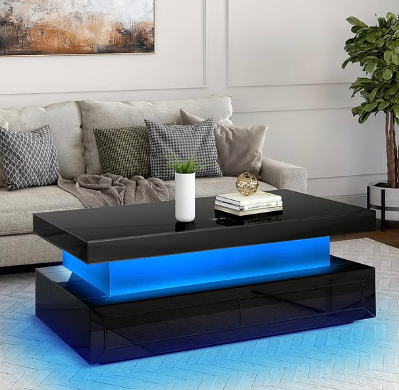 Casa Milano – Alma LED Coffee Table (Black)