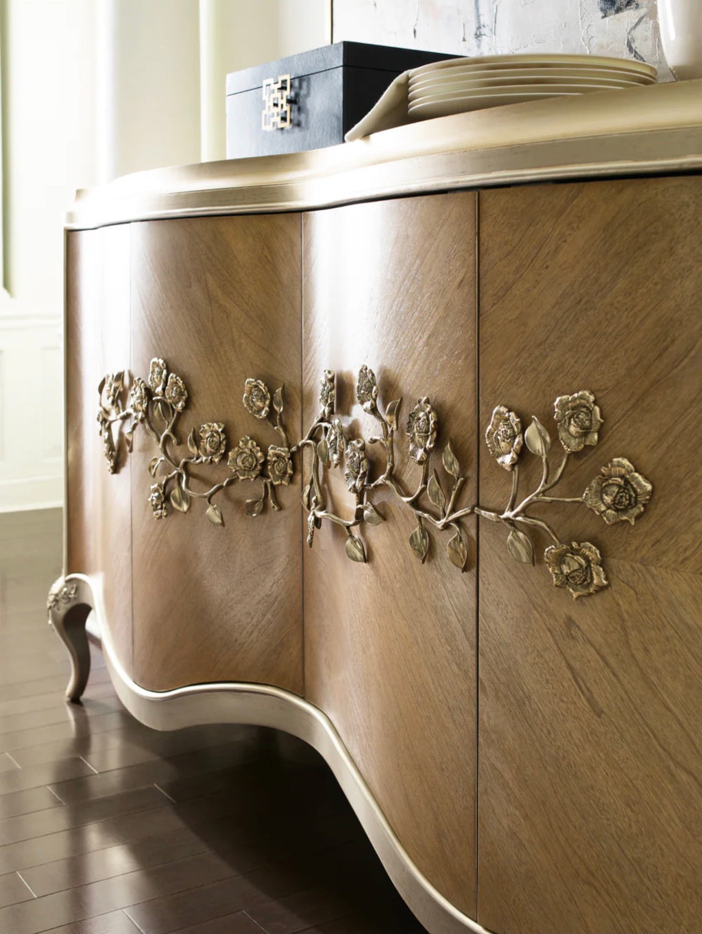 Casa Milano – Carved Floral Buffet | Caracole Da Vita Collection