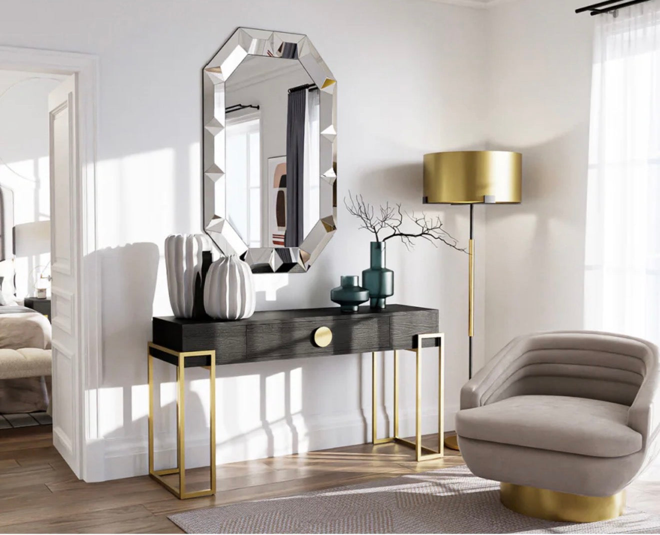 Casa Milano – Liang & Eimil Hamilton Contemporary Brass Floor Lamp
