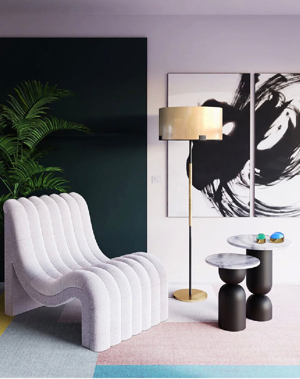 Casa Milano – Liang & Eimil Hamilton Contemporary Brass Floor Lamp