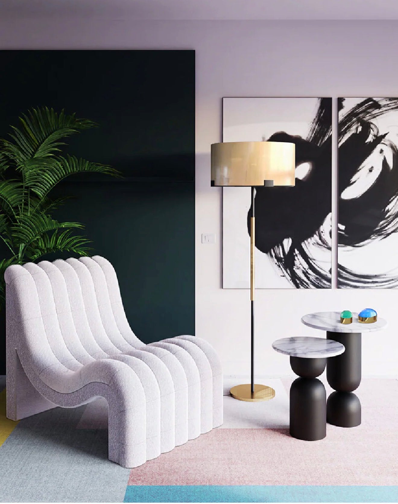 Casa Milano – Liang & Eimil Hamilton Contemporary Brass Floor Lamp