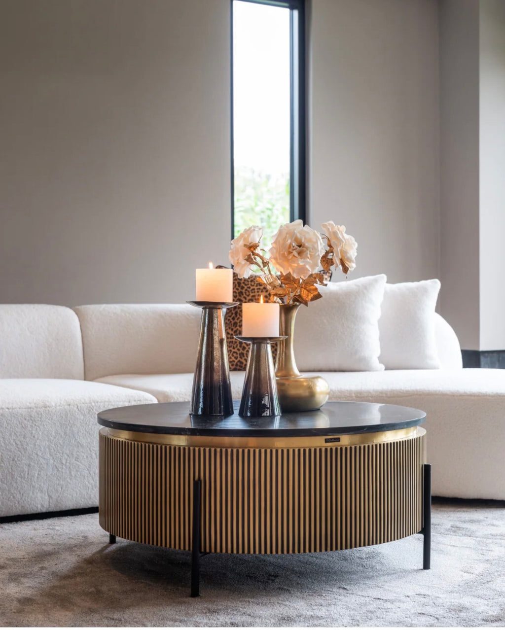 Casa Milano Ironville Modern Metal Coffee Table