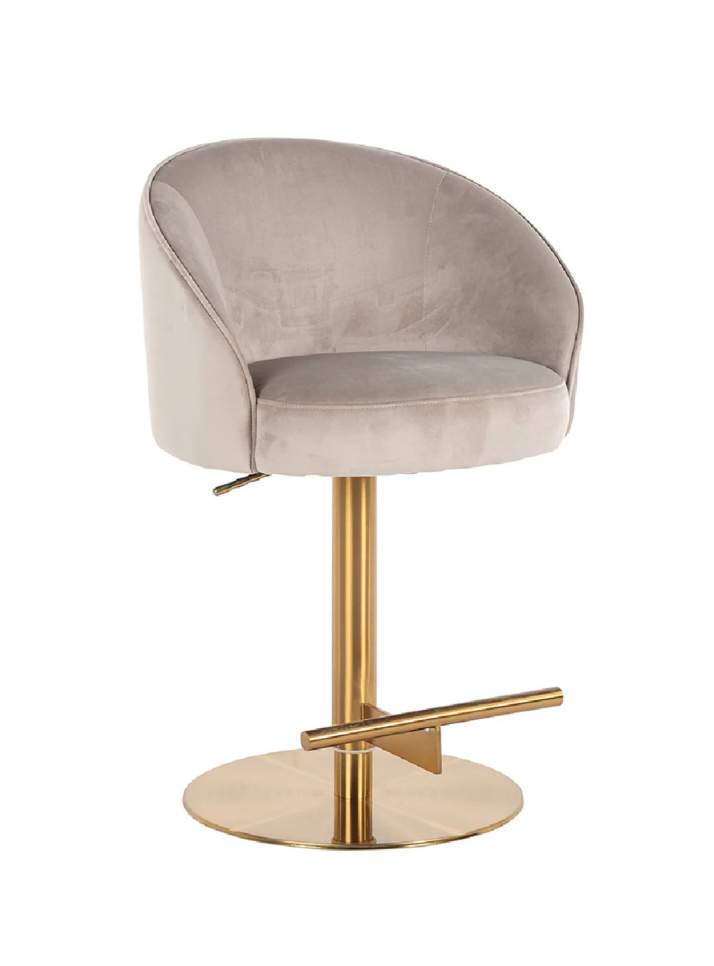 Casa Milano – Richmond Interiors Zabi Modern Velvet Bar Stool in Gold Base