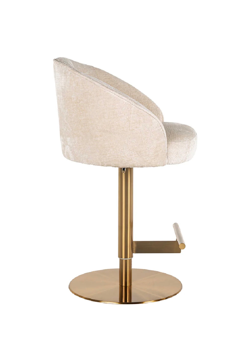 Casa Milano – Richmond Interiors Zabi Modern Velvet Bar Stool in Gold Base