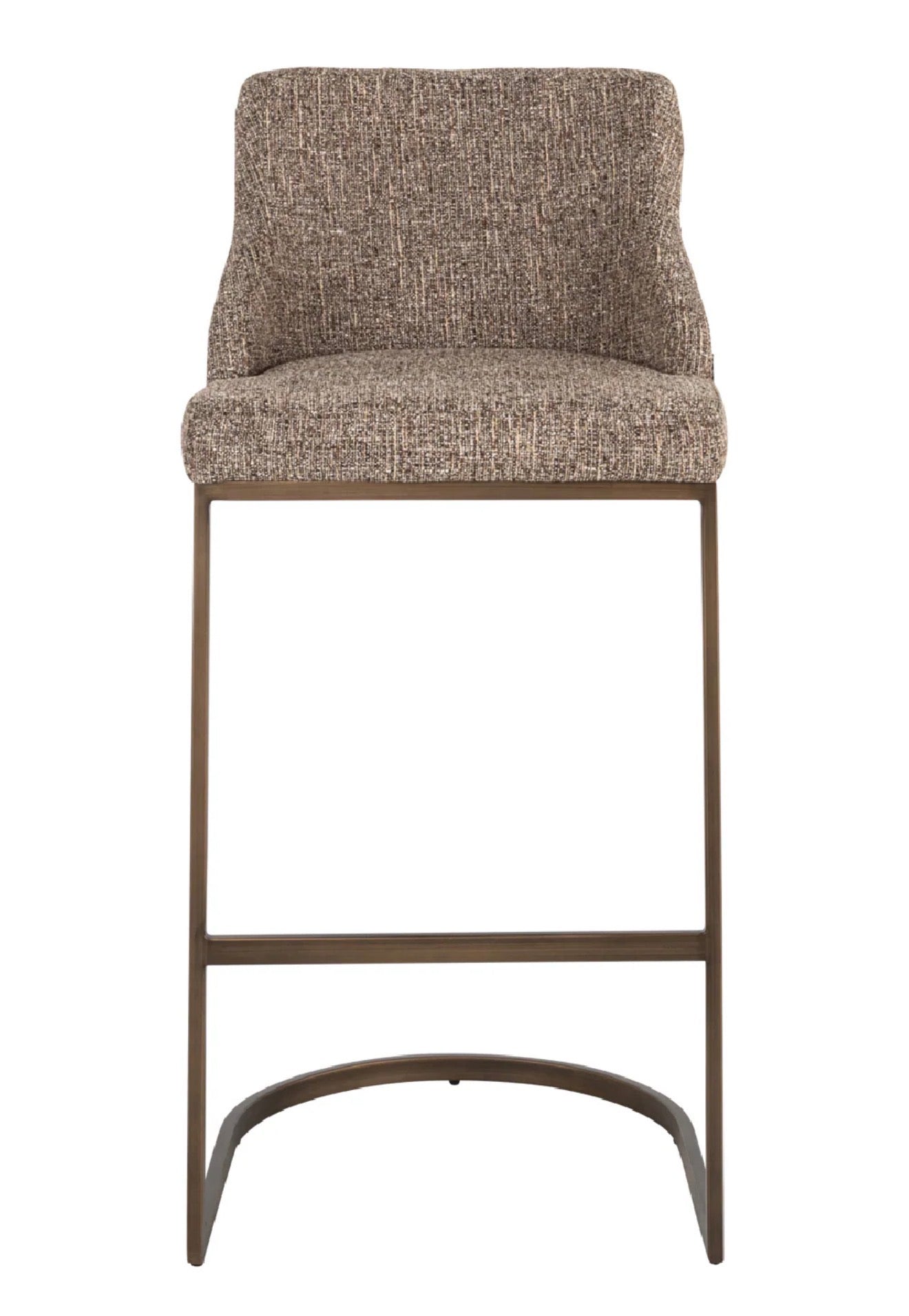 Casa Milano – Richmond Interiors Bolton Cantilever Bar Stool Set of 2 in Brown Tweed