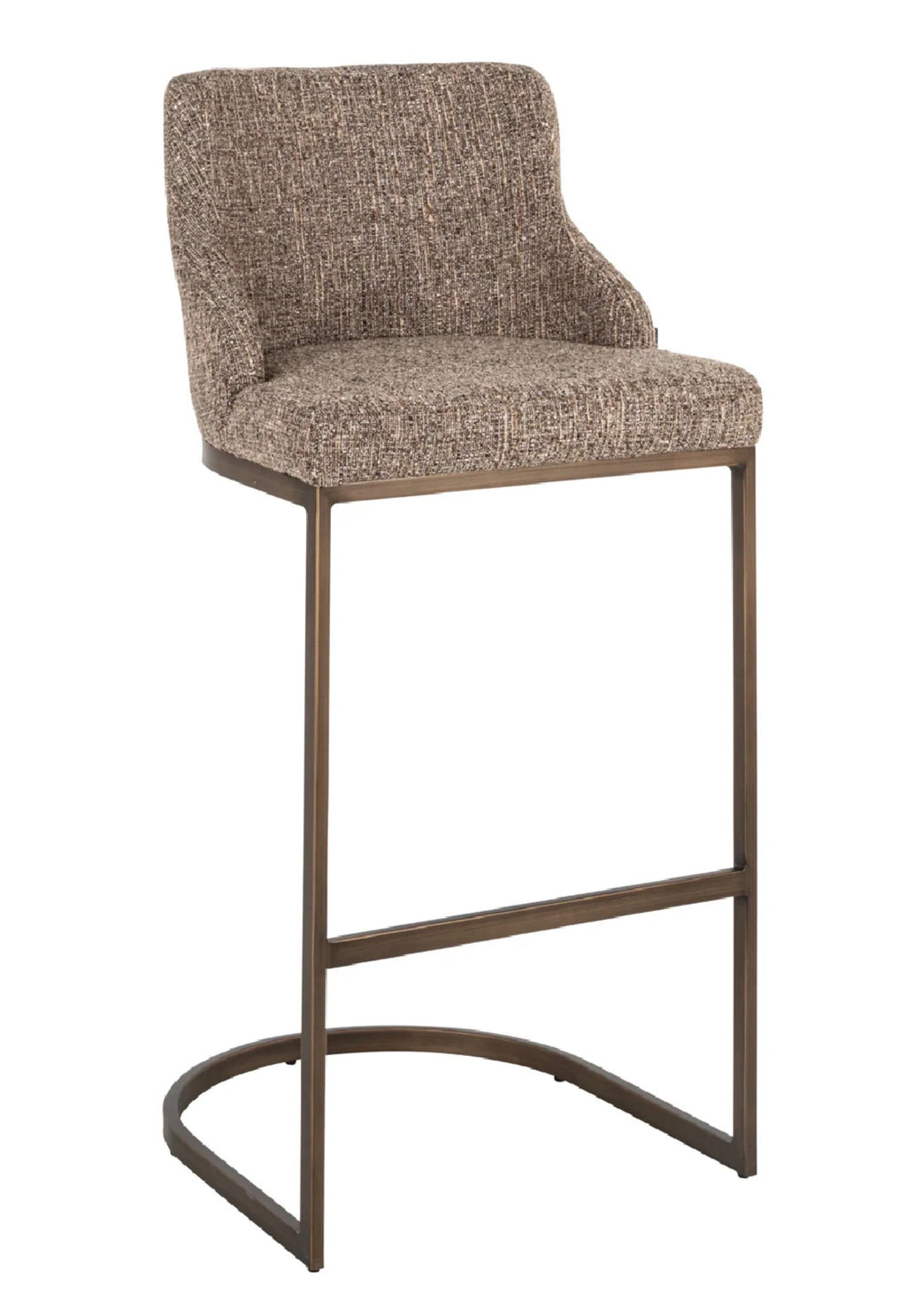 Casa Milano – Richmond Interiors Bolton Cantilever Bar Stool Set of 2 in Brown Tweed