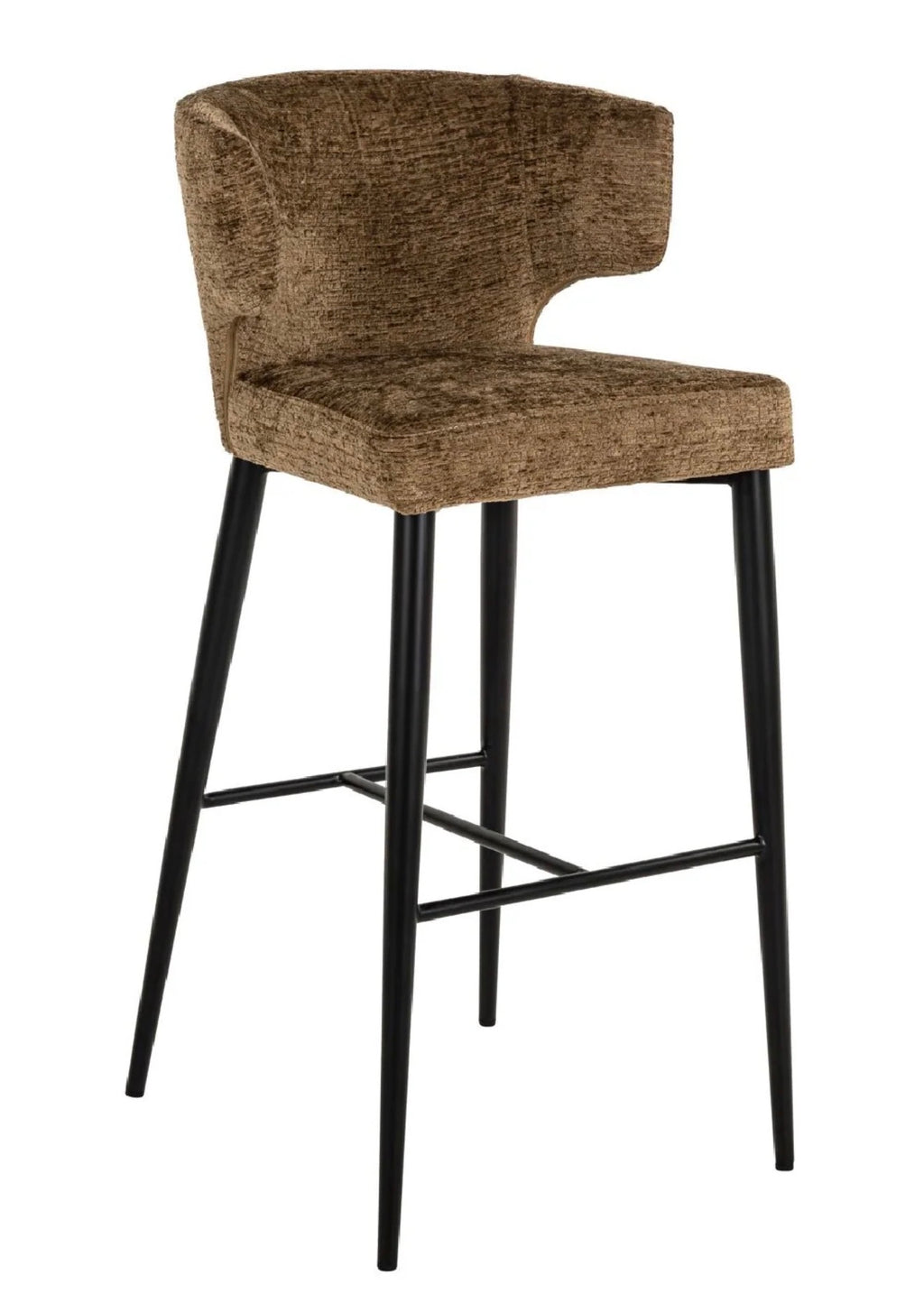 Casa Milano Taylor Brown Upholstered Counter Stool | Richmond Interiors