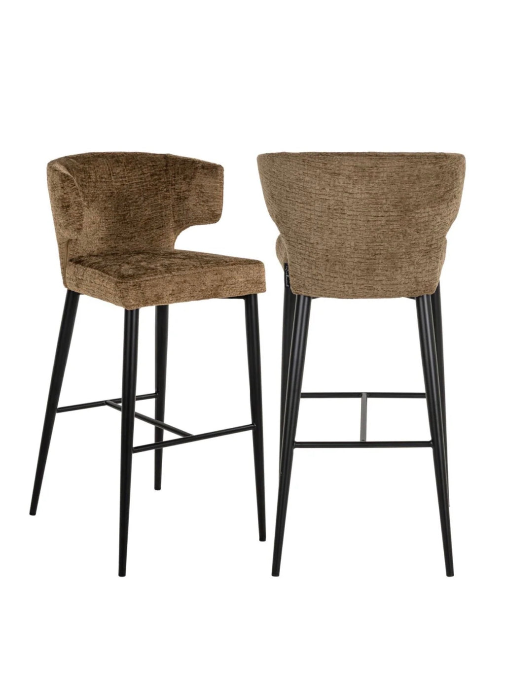 Casa Milano Taylor Brown Upholstered Counter Stool | Richmond Interiors