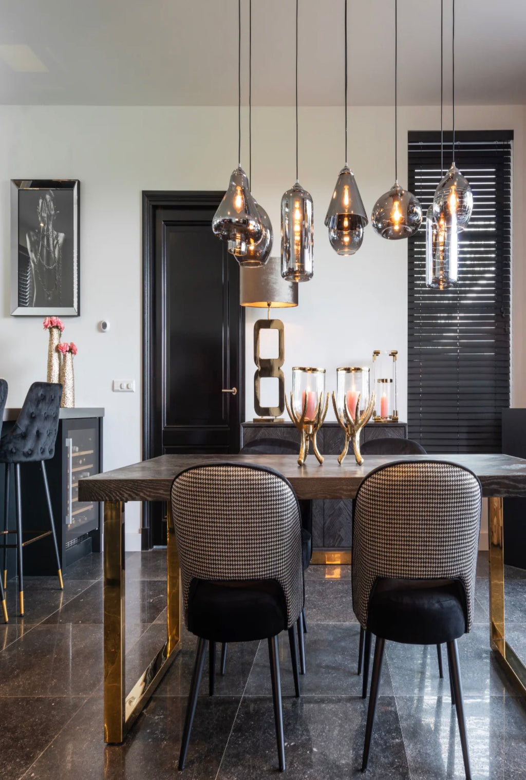 Casa Milano – Velvet Gold Accent Bar Stool | Richmond Interiors Imani