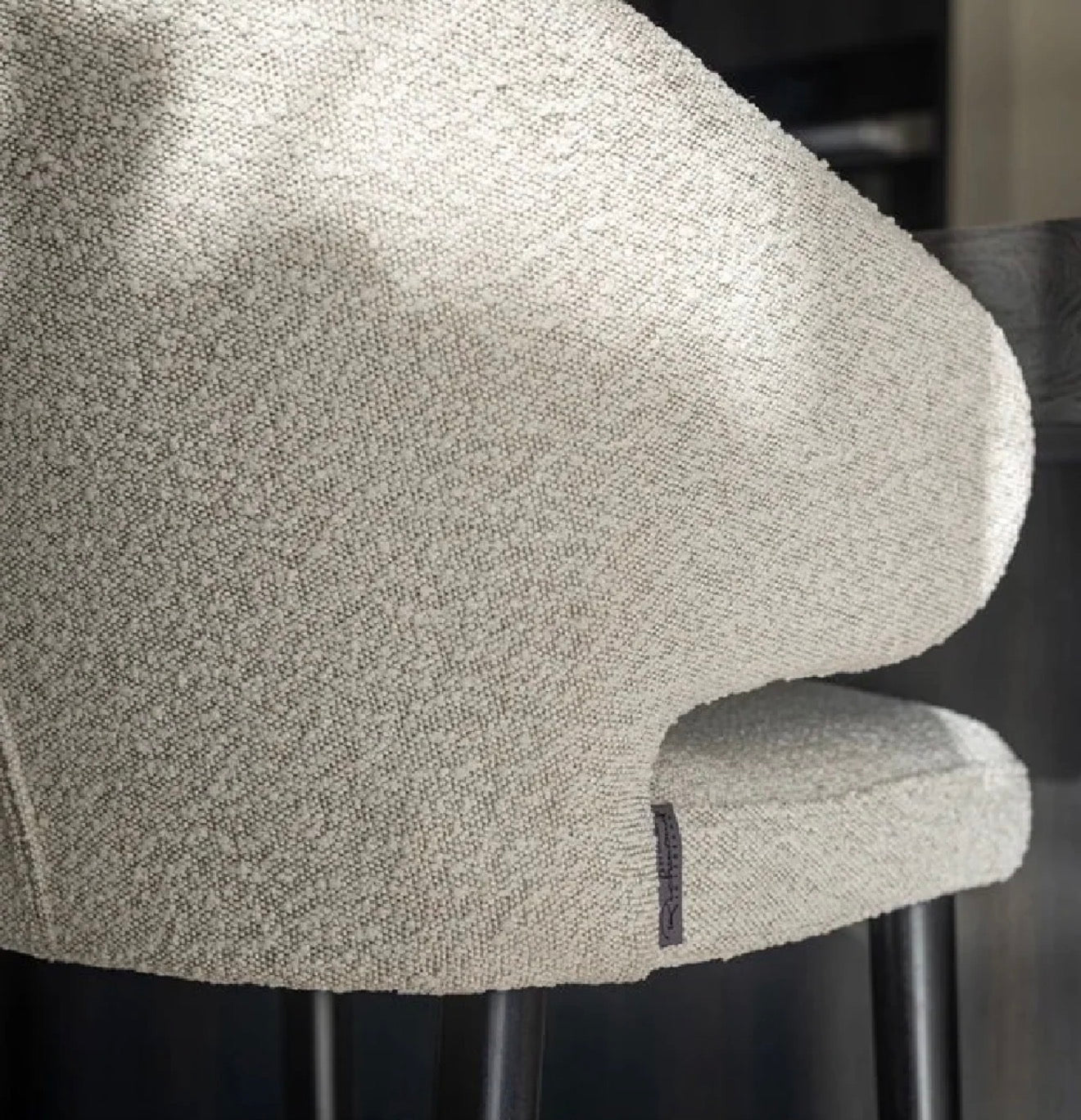 Casa Milano – Stone Velvet Bar Stool | Richmond Interiors Indigo