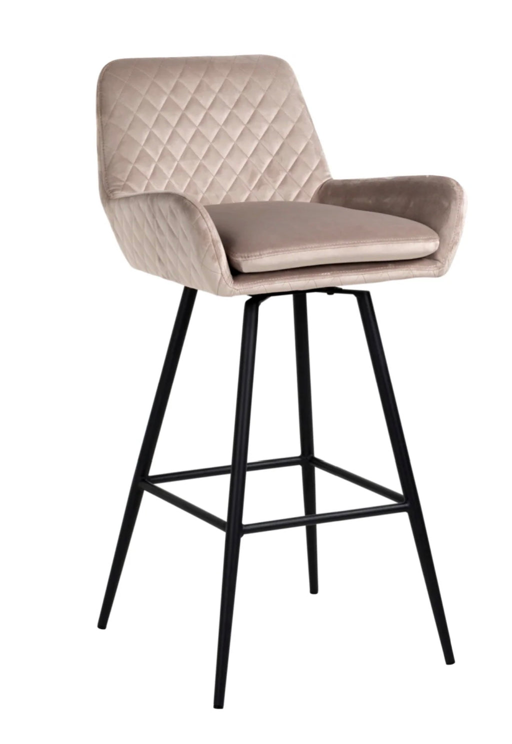 Casa Milano - Linsey Velvet Swivel Bar Stool