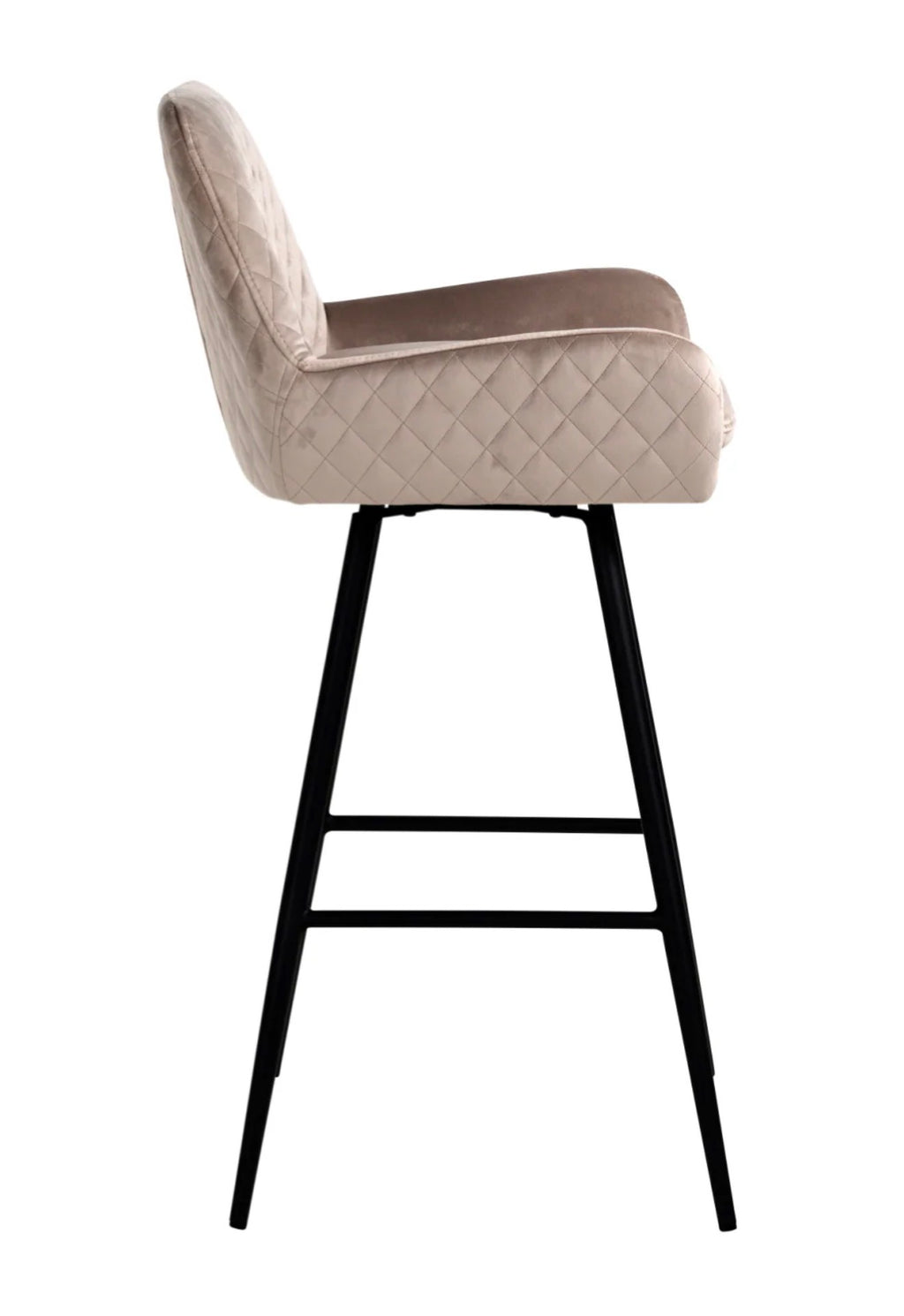 Casa Milano - Linsey Velvet Swivel Bar Stool