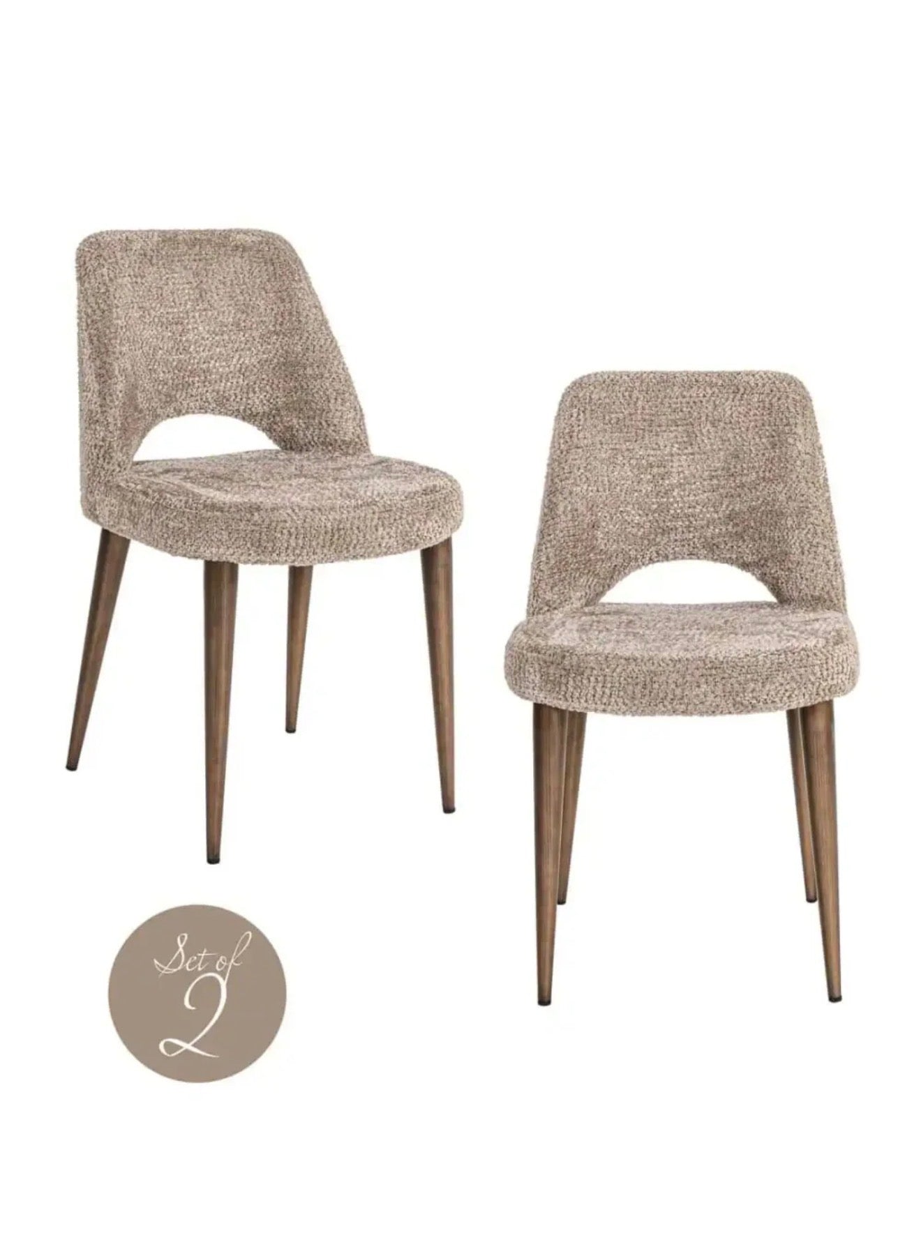 Casa Milano – Cut-Out Cream Dining Chairs (Set of 2) | Richmond Interiors Delphine