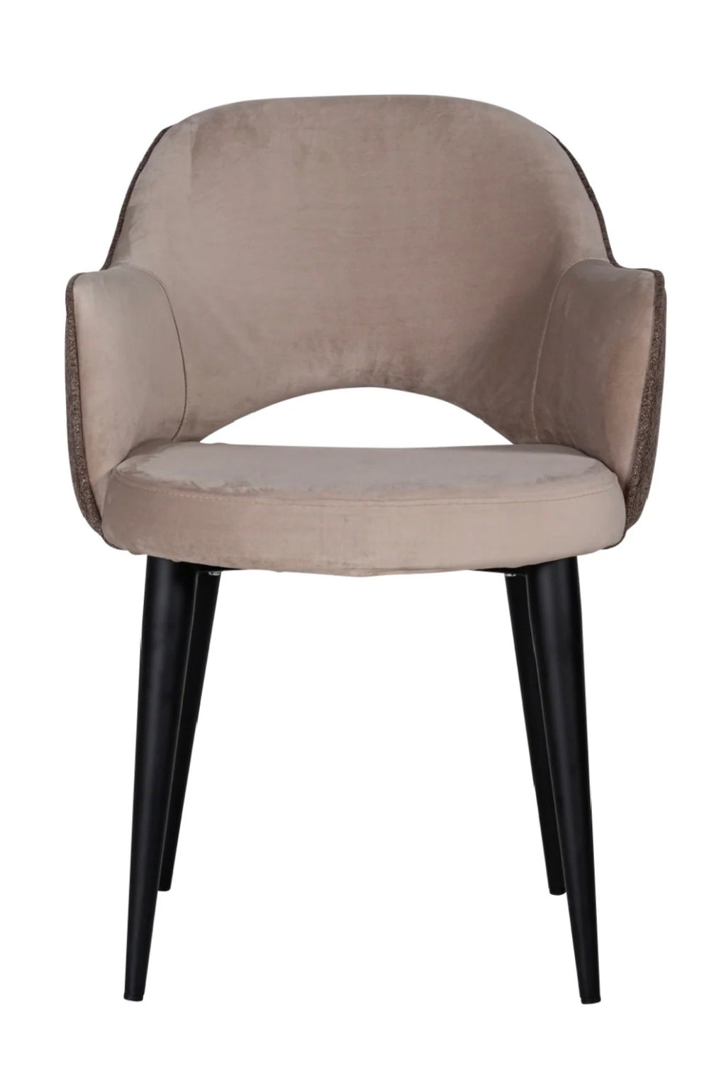 Casa Milano – Khaki Cut-Out Back Dining Armchair | Richmond Interiors Giovanna