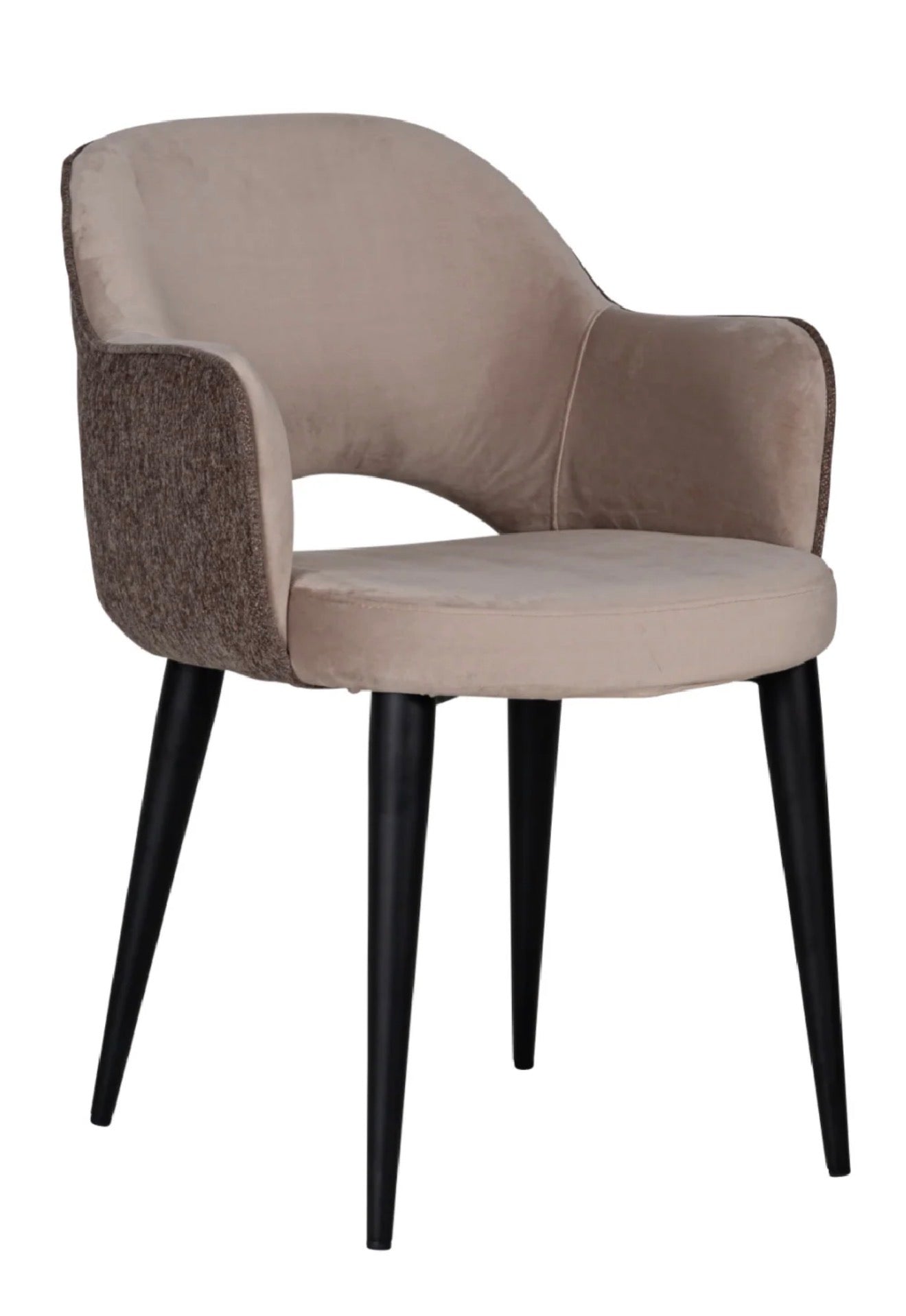 Casa Milano – Khaki Cut-Out Back Dining Armchair | Richmond Interiors Giovanna