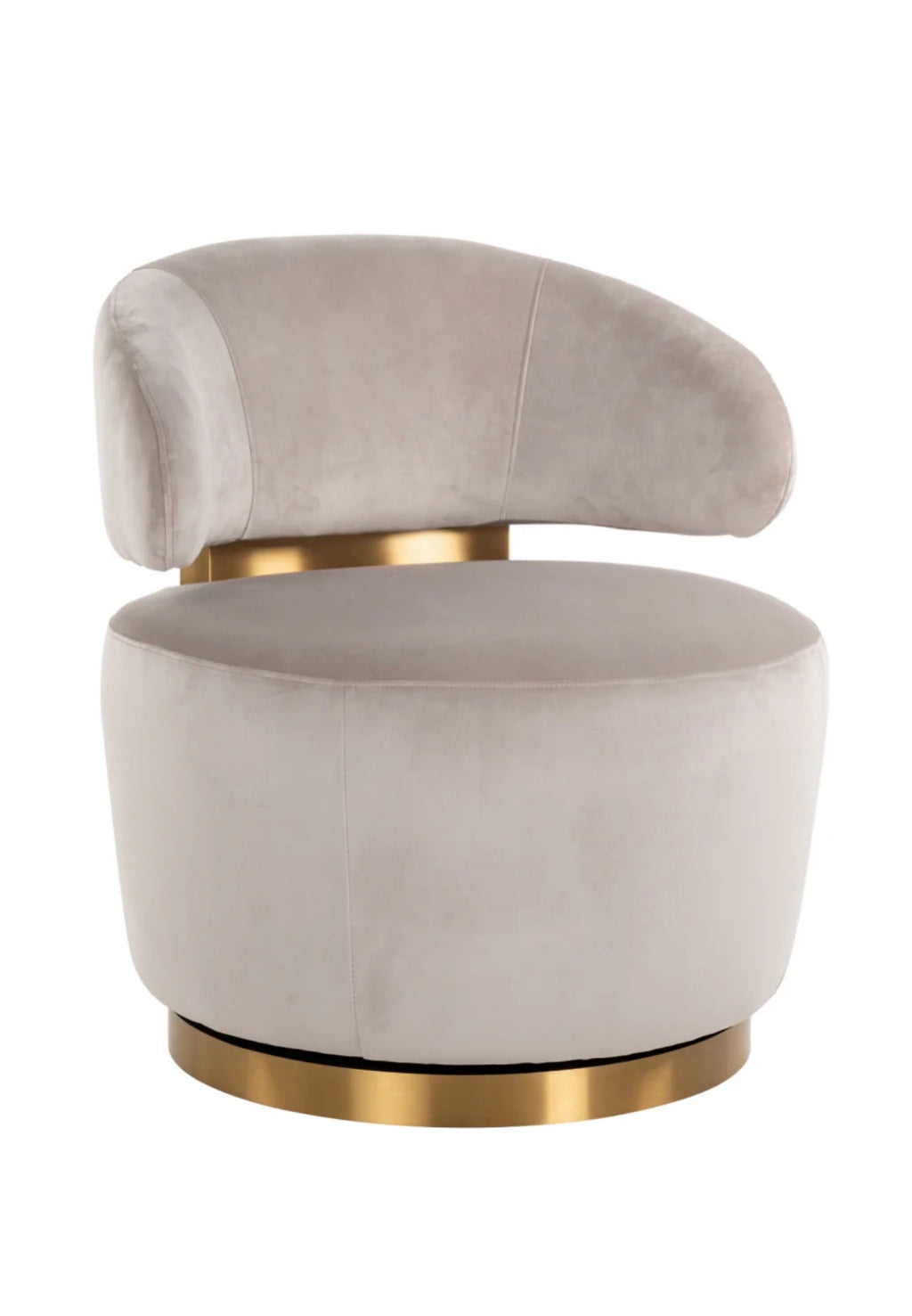 Casa Milano Maxime Modern Velvet Swivel Chair