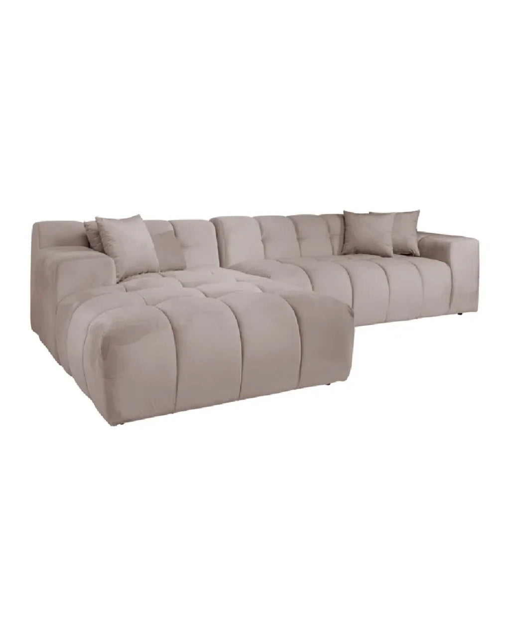 Casa Milano – Casa Milano – Cube Velvet Modular Lounge Sofa (Khaki)