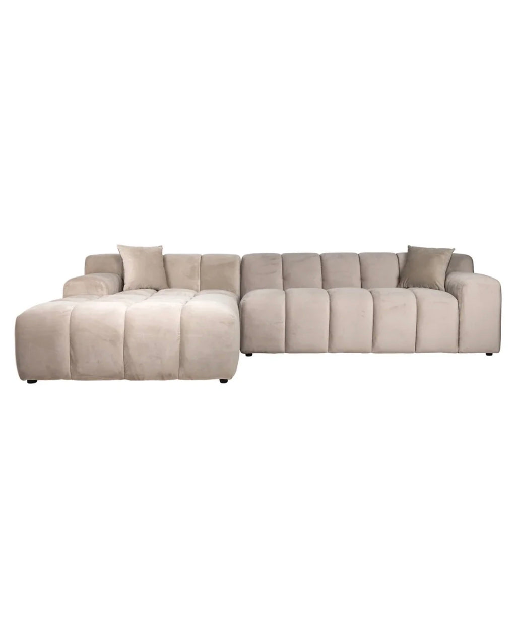 Casa Milano – Casa Milano – Cube Velvet Modular Lounge Sofa (Khaki)