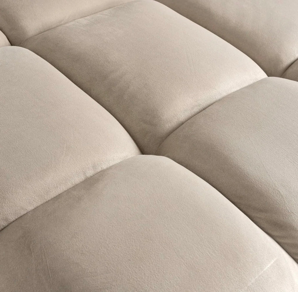 Casa Milano – Casa Milano – Cube Velvet Modular Lounge Sofa (Khaki)