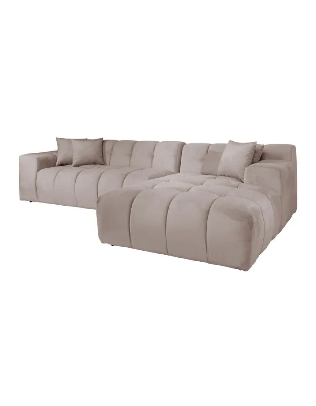 Casa Milano – Casa Milano – Cube Velvet Modular Lounge Sofa (Khaki)