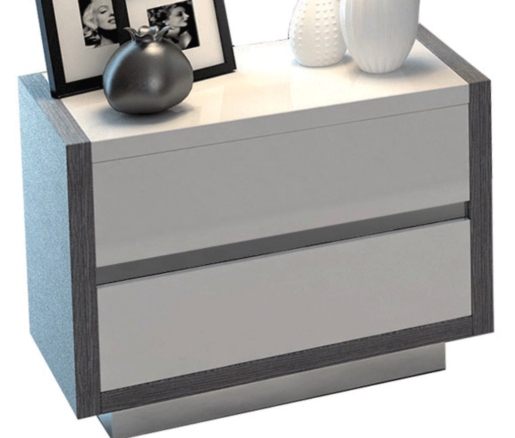 Casa Milano Mangano Luxury Nightstand | European High Gloss Design