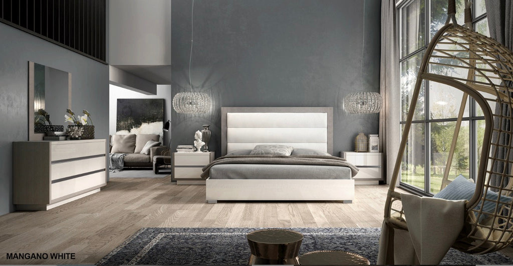 Casa Milano Mangano Luxury Nightstand | European High Gloss Design