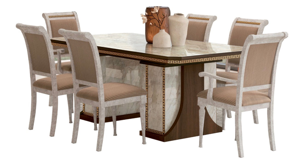Casa Milano – Romantica Dining Set (Table + 6 Chairs)