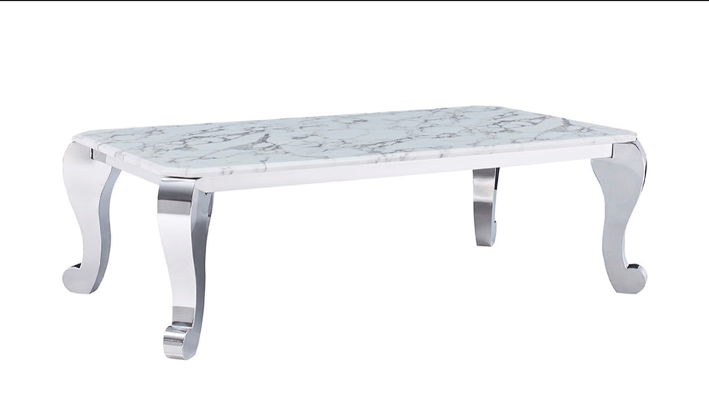 Casa Milano – CF110 Italian Statement Marble Coffee Table | Luxury Stainless Steel Design
