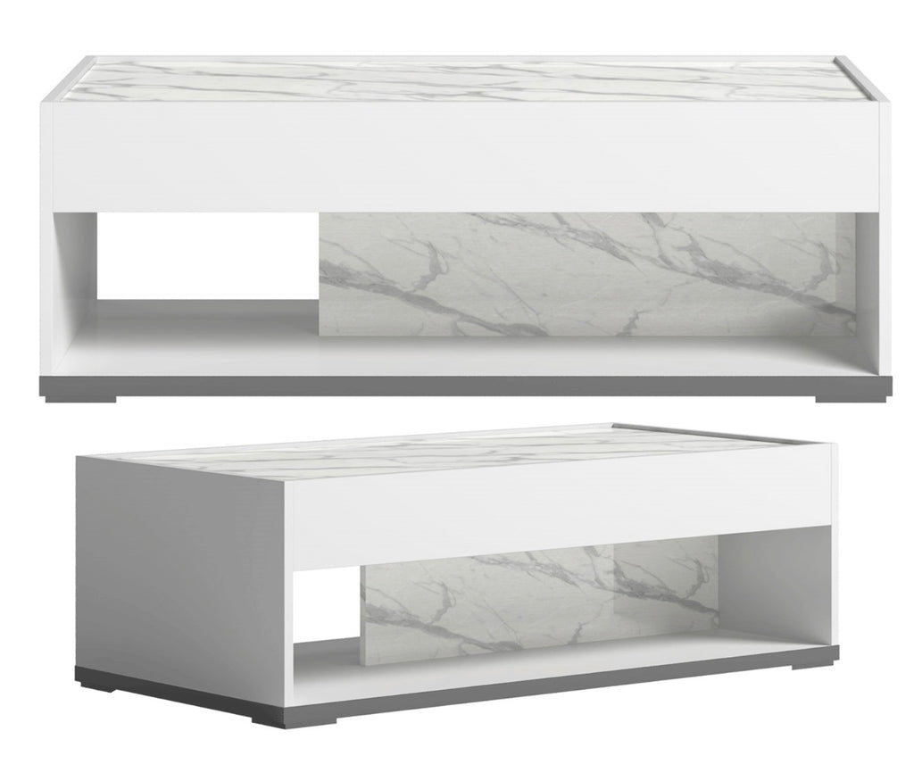 Casa Milano – Carrara Italian Marble Coffee Table | Modern Luxury Minimalist Design