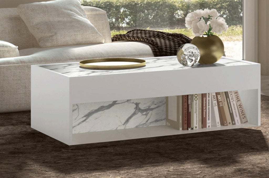 Casa Milano – Carrara Italian Marble Coffee Table | Modern Luxury Minimalist Design