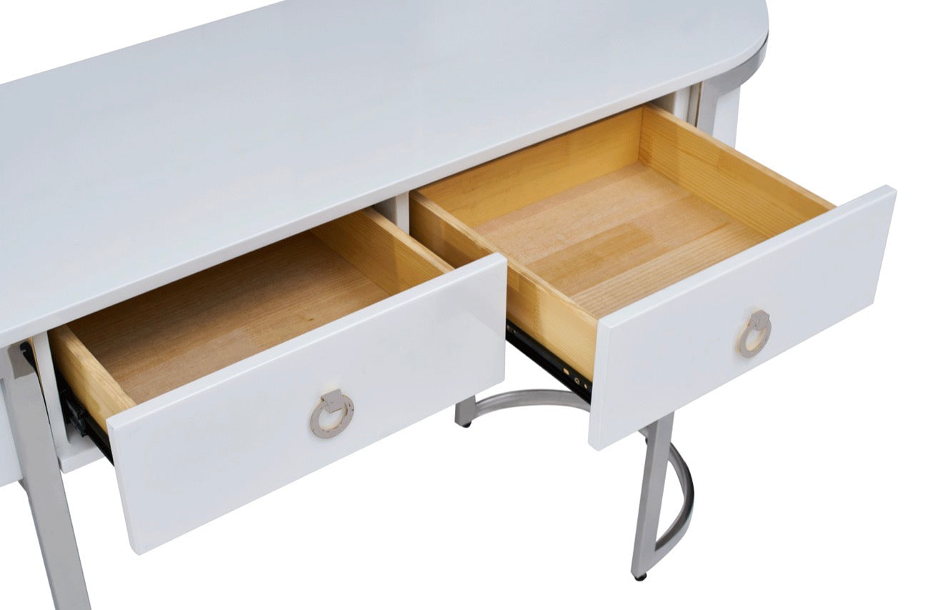 Casa Milano – 131 Silver Marble Dining Set | Italian Luxury Table with 6 Chairs & Buffet