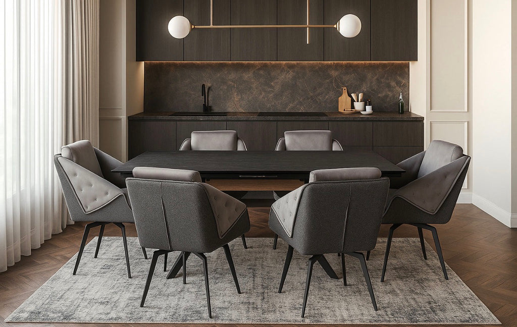 Casa Milano – Aurora Marble Dining Set