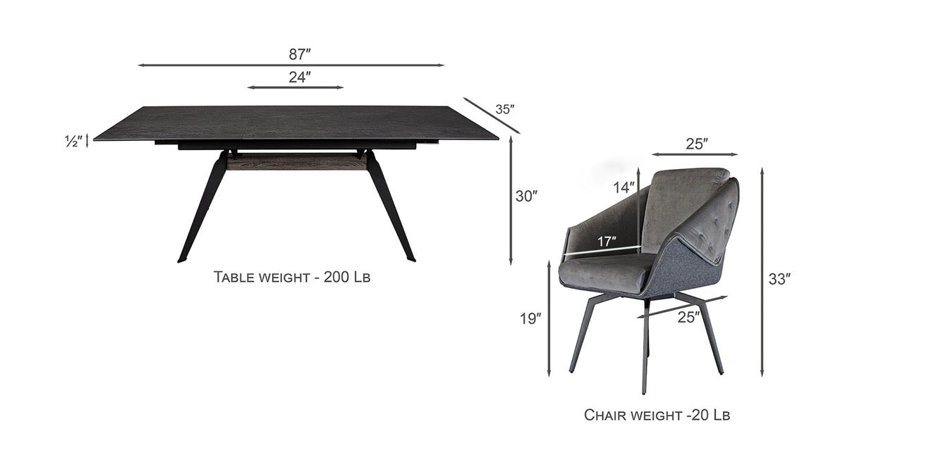 Casa Milano – Aurora Marble Dining Set