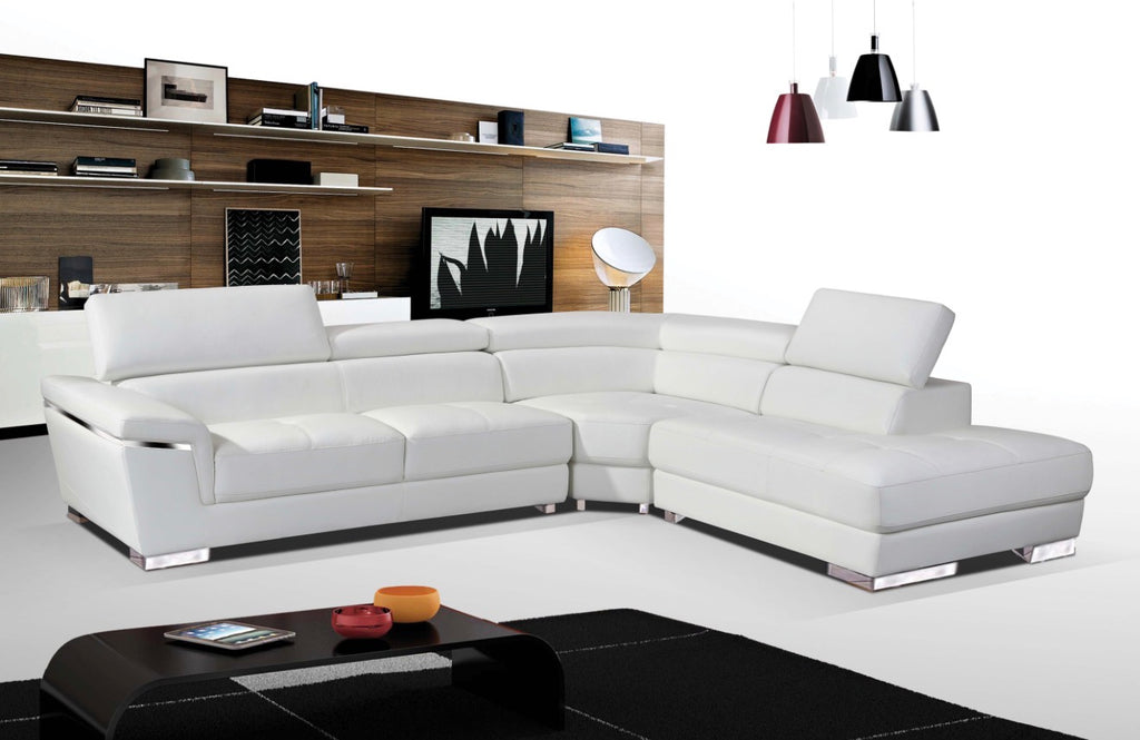 Casa Milano 2383 Italian Leather Sectional Sofa – Modern Luxury (Left / Right Facing)