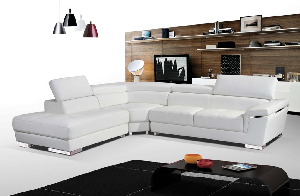 Casa Milano 2383 Italian Leather Sectional Sofa – Modern Luxury (Left / Right Facing)