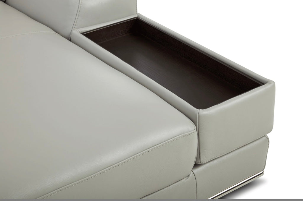 Casa Milano 1576 Italian Leather Sectional Sofa – Right Facing | Luxury Design