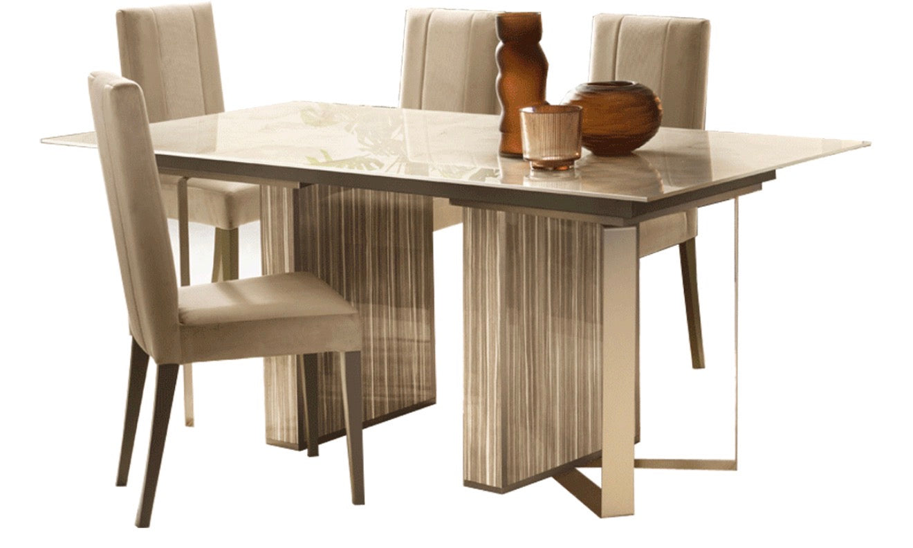 Casa Milano – Luce Extendable Dining Table (High-Gloss Italian Design)